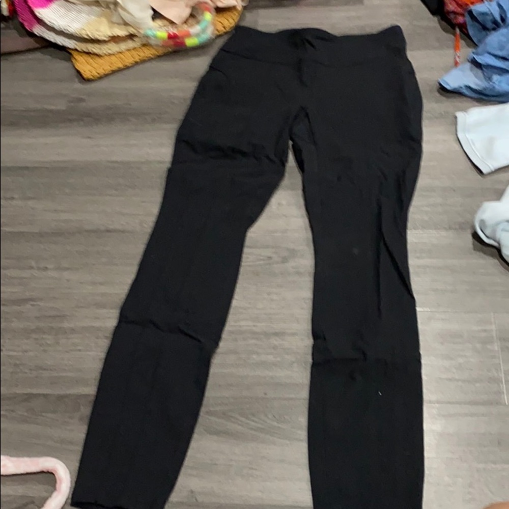 international concepts black stretchy pants